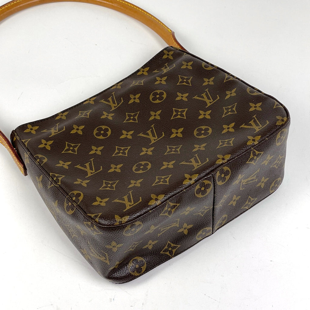 ルイ・ヴィトン ルーピング MM 肩掛け ワンショルダー ショルダーバッグ モノグラム ブラウン M51146 レディース 【中古】brbag