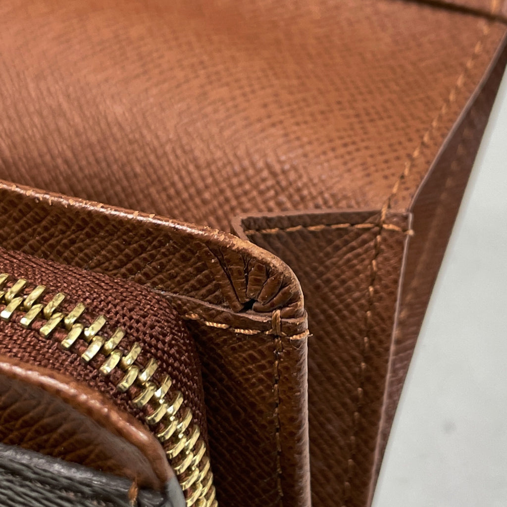 ルイ・ヴィトン ポルト モネ ビエ トレゾール 札入れ 小銭入れ 二つ折り財布 モノグラム ブラウン M61730 レディース 【中古】brbag