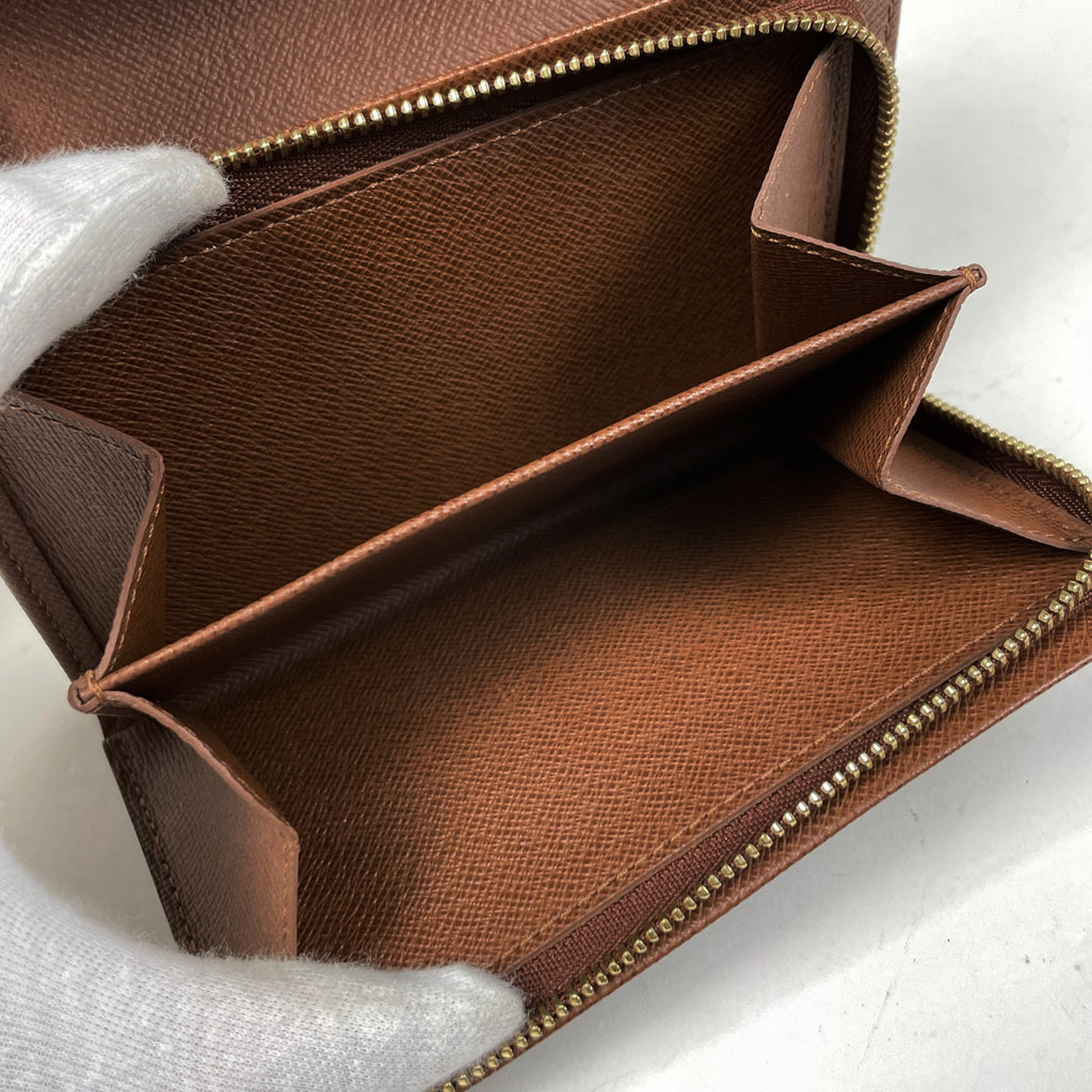 ルイ・ヴィトン ポルト モネ ビエ トレゾール 札入れ 小銭入れ 二つ折り財布 モノグラム ブラウン M61730 レディース 【中古】brbag