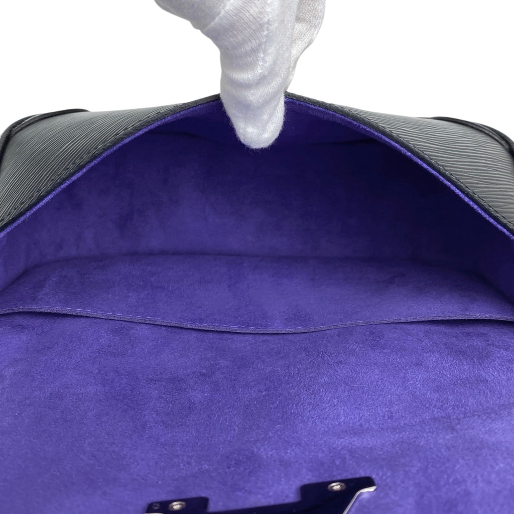 ルイ・ヴィトン ビュシ NM LV イニシャル ショルダーバッグ エピ ノワール(ブラック) M59386 レディース 【中古】brbag