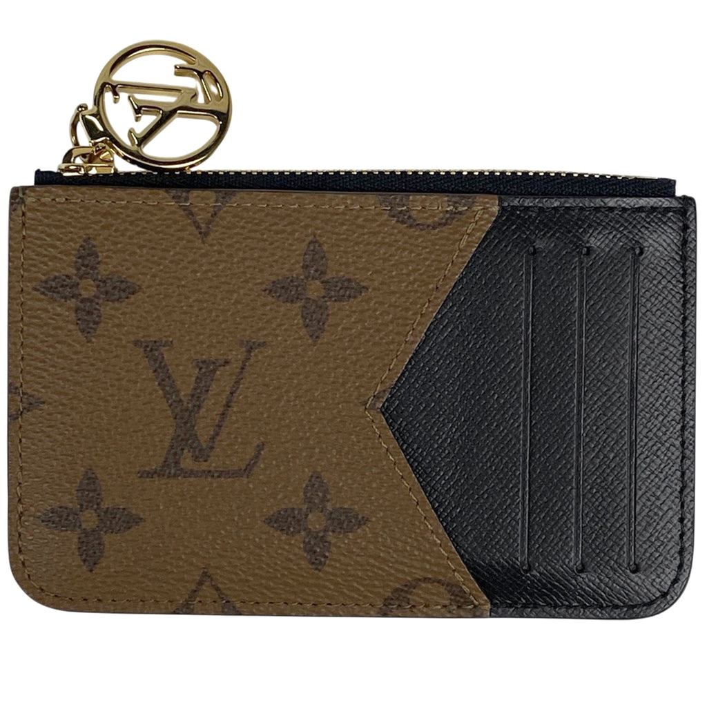 ルイ・ヴィトン ポルト カルト ロミー コインケース カードケース モノグラムリバース ブラウン M81912 レディース 【中古】brbag