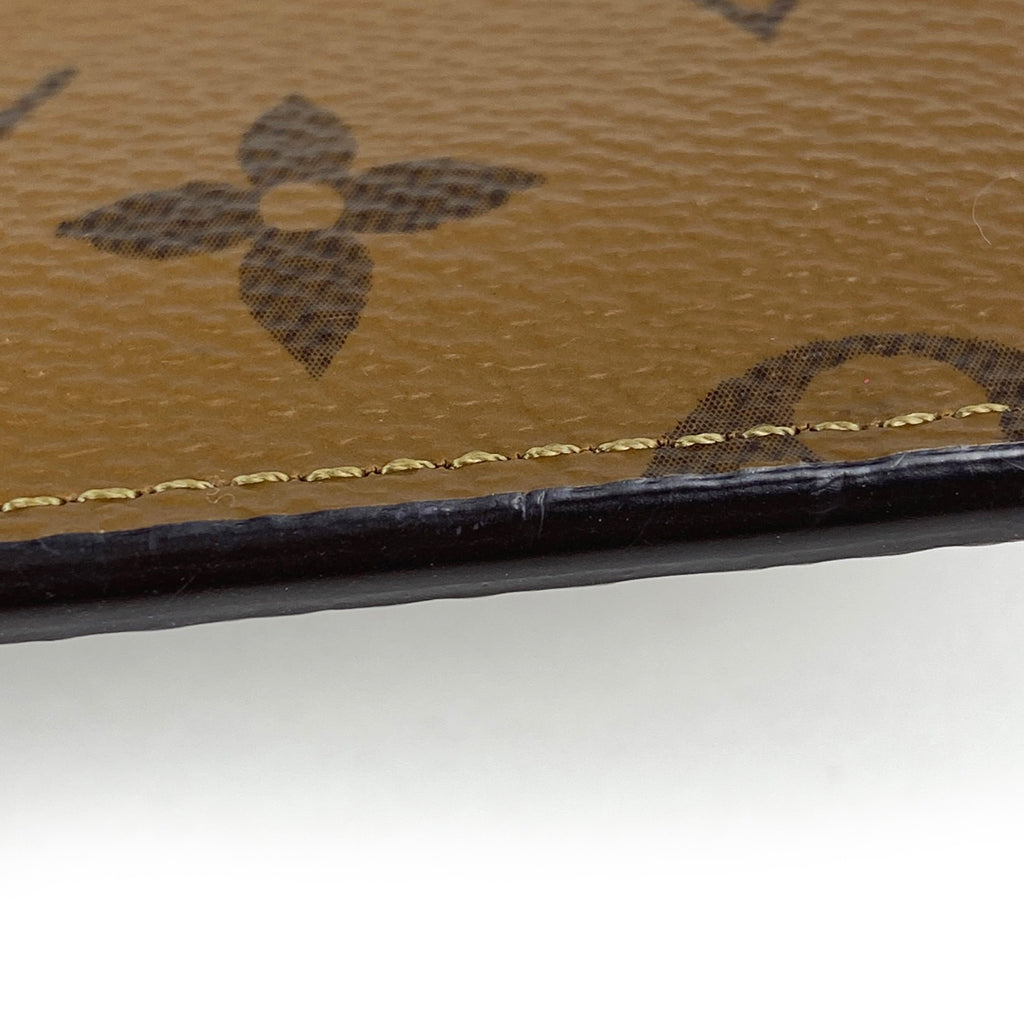 ルイ・ヴィトン ポルト カルト ロミー コインケース カードケース モノグラムリバース ブラウン M81912 レディース 【中古】brbag