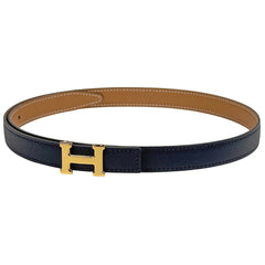 エルメス コンスタンス リバーシブル H ベルト □A刻印 レザー ブラック ブラウン レディース 【中古】brbag