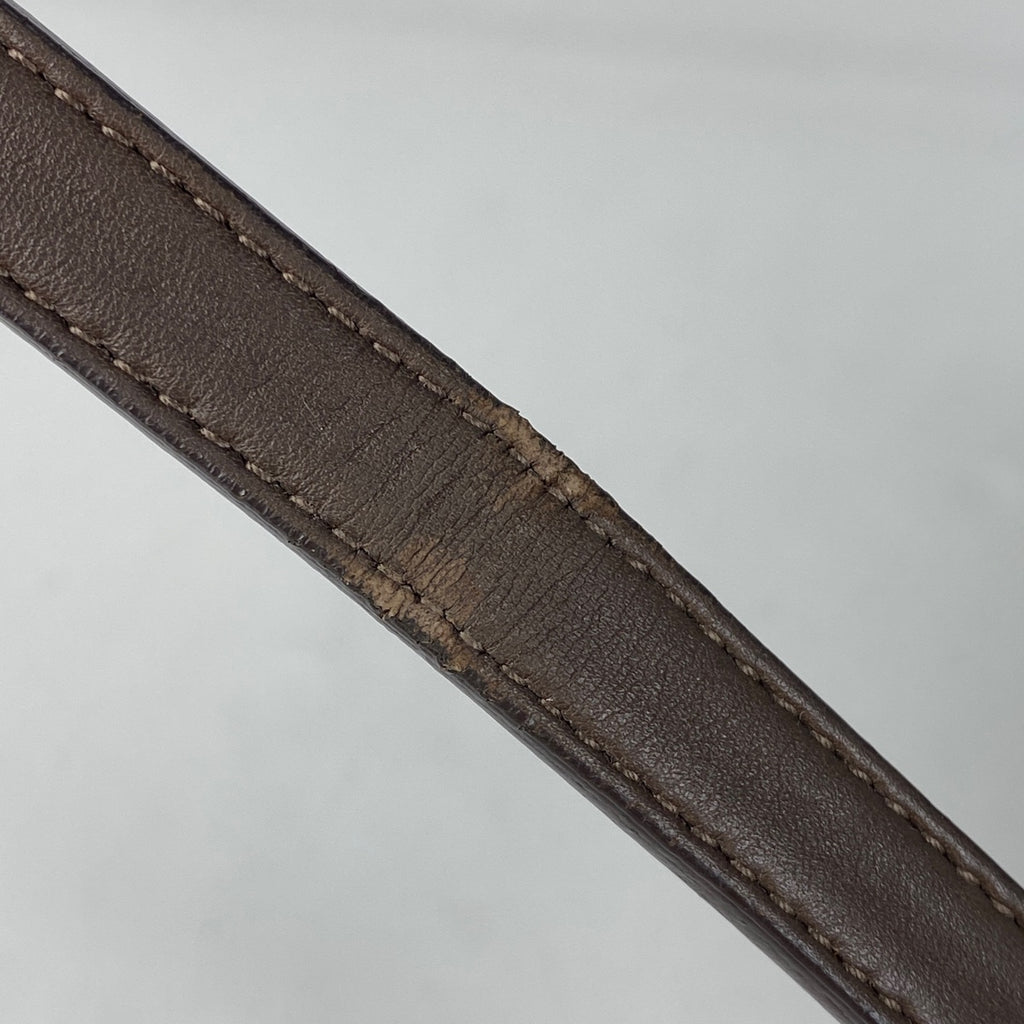 ボッテガヴェネタ イントレチャート ショルダーバッグ 斜め掛け ショルダーバッグ レザー ブラウン レディース 【中古】brbag