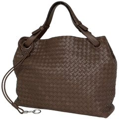 ボッテガヴェネタ イントレチャート ハンドバッグ 手提げ ハンドバッグ レザー ブラウン レディース 【中古】brbag