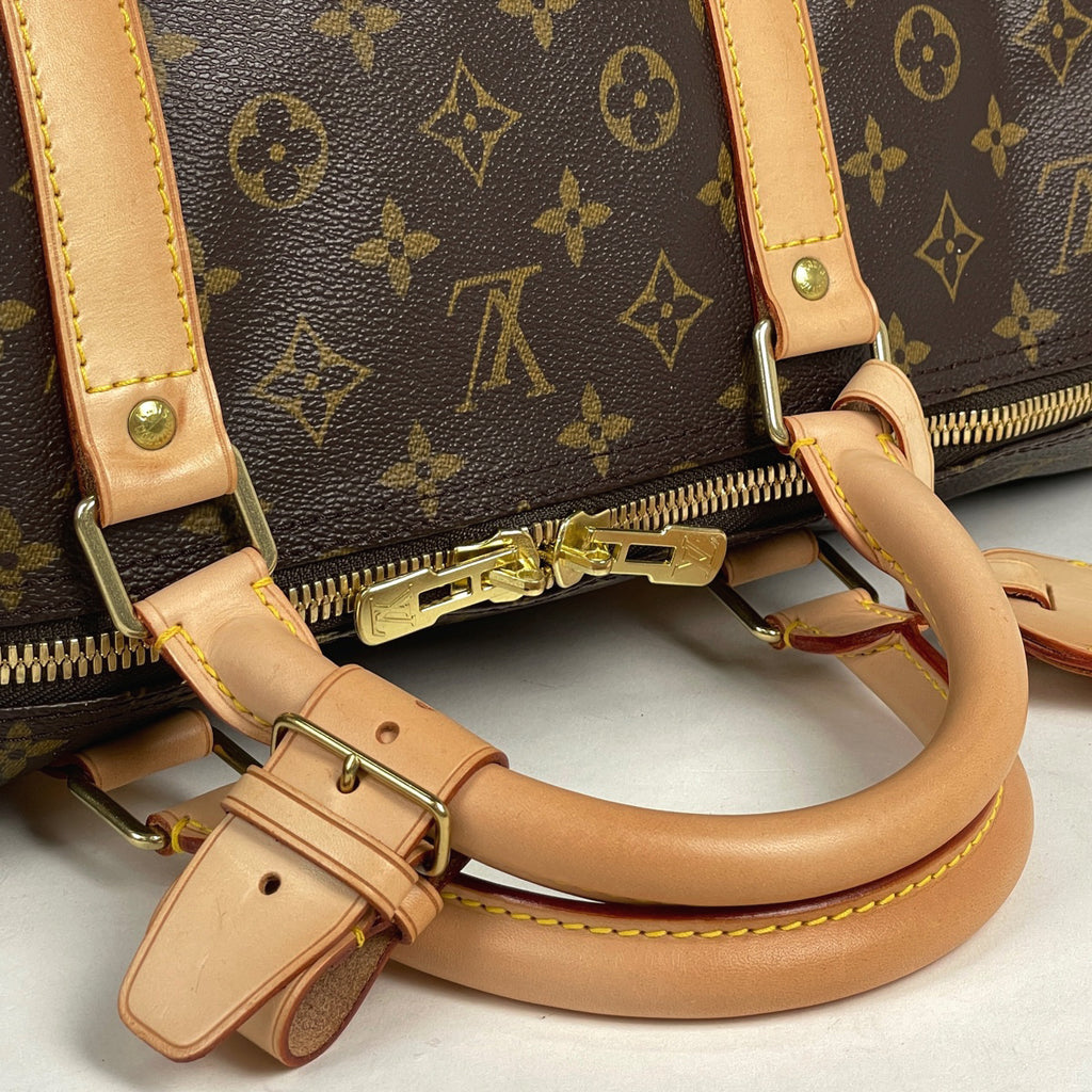 ルイ・ヴィトン キーポル バンドリエール 60 2WAY ショルダーバッグ ボストンバッグ モノグラム ブラウン M41412 レディース 【中古】brbag