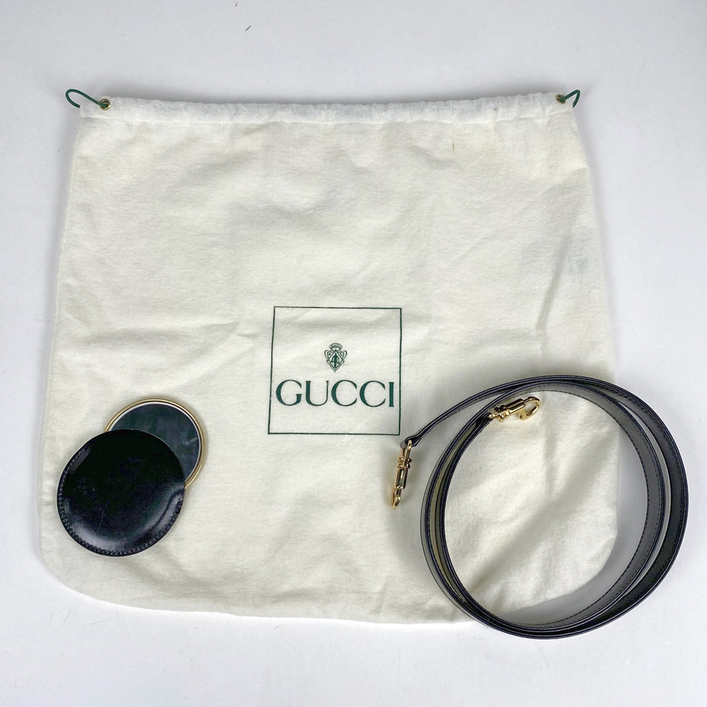 グッチ バンブー ハンドバッグ 2WAY ショルダーバッグ オールドグッチ 00014480633 ハンドバッグ レザー ブラック レディース 【中古】brbag