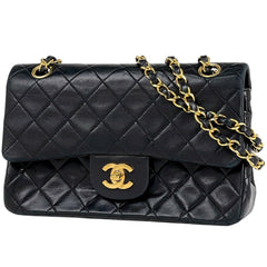 シャネル マトラッセ Wフラップ チェーン ショルダーバッグ ココマーク ショルダーバッグ レザー ブラック A01113 レディース 【中古】brbag