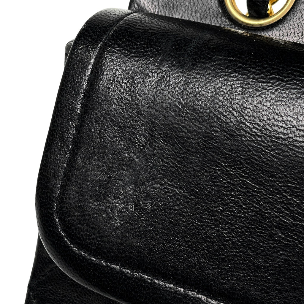 シャネル マトラッセ Wフラップ チェーン ショルダーバッグ ココマーク ショルダーバッグ レザー ブラック A01113 レディース 【中古】brbag