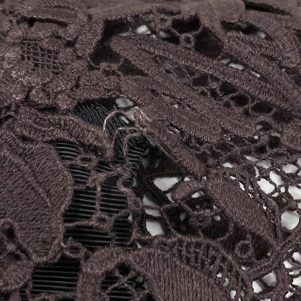 サカイ レース 切り替え スカート 19-04421 ボトムス スカート ブラウン ベージュ イエロー レディース 【中古】brapp