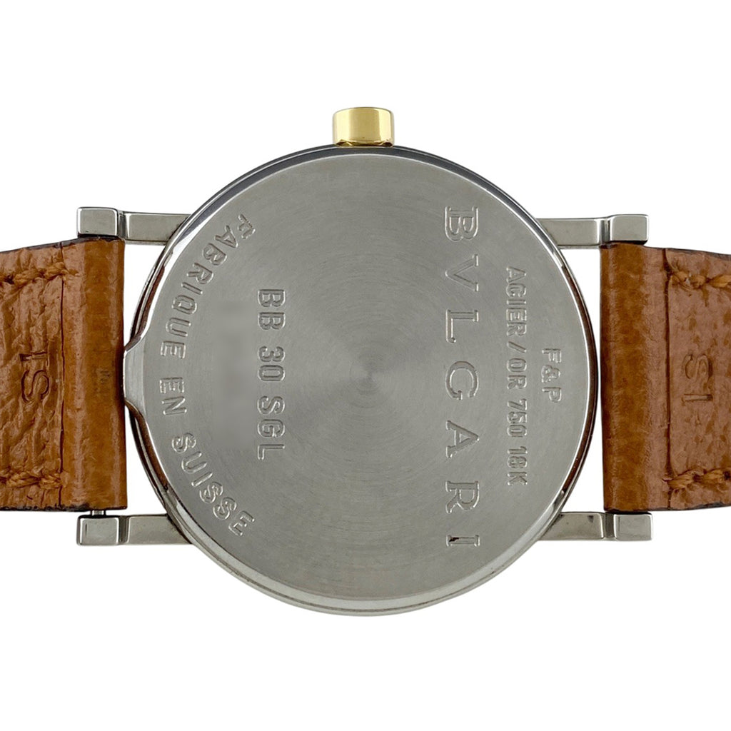 ブルガリ ブルガリブルガリ BB30SGL 腕時計 SS YG クォーツ ブラック レディース 【中古】wtcbb