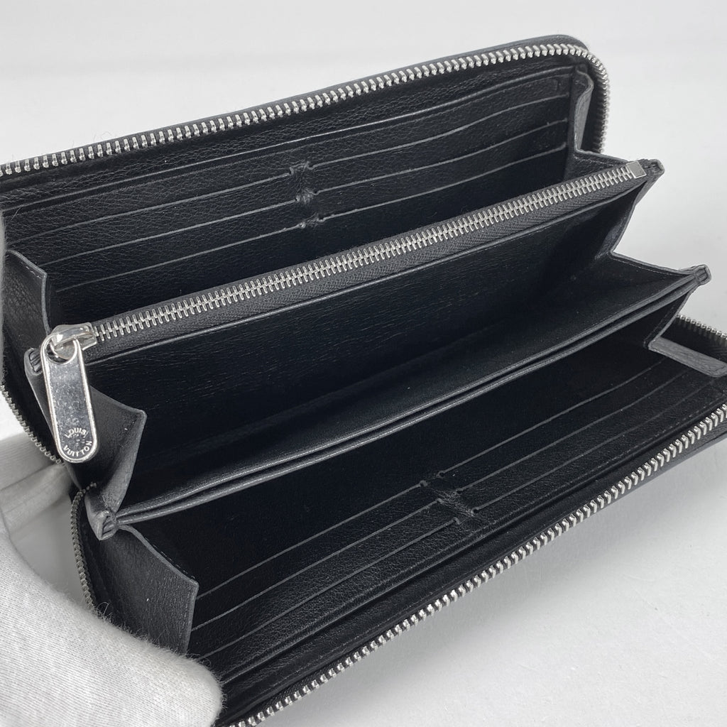 ルイ・ヴィトン ジッピー ウォレット ラウンドジップ ラウンドファスナー 長財布 モノグラムマヒナ ノワール(ブラック) M61867 レディース 【中古】brbag