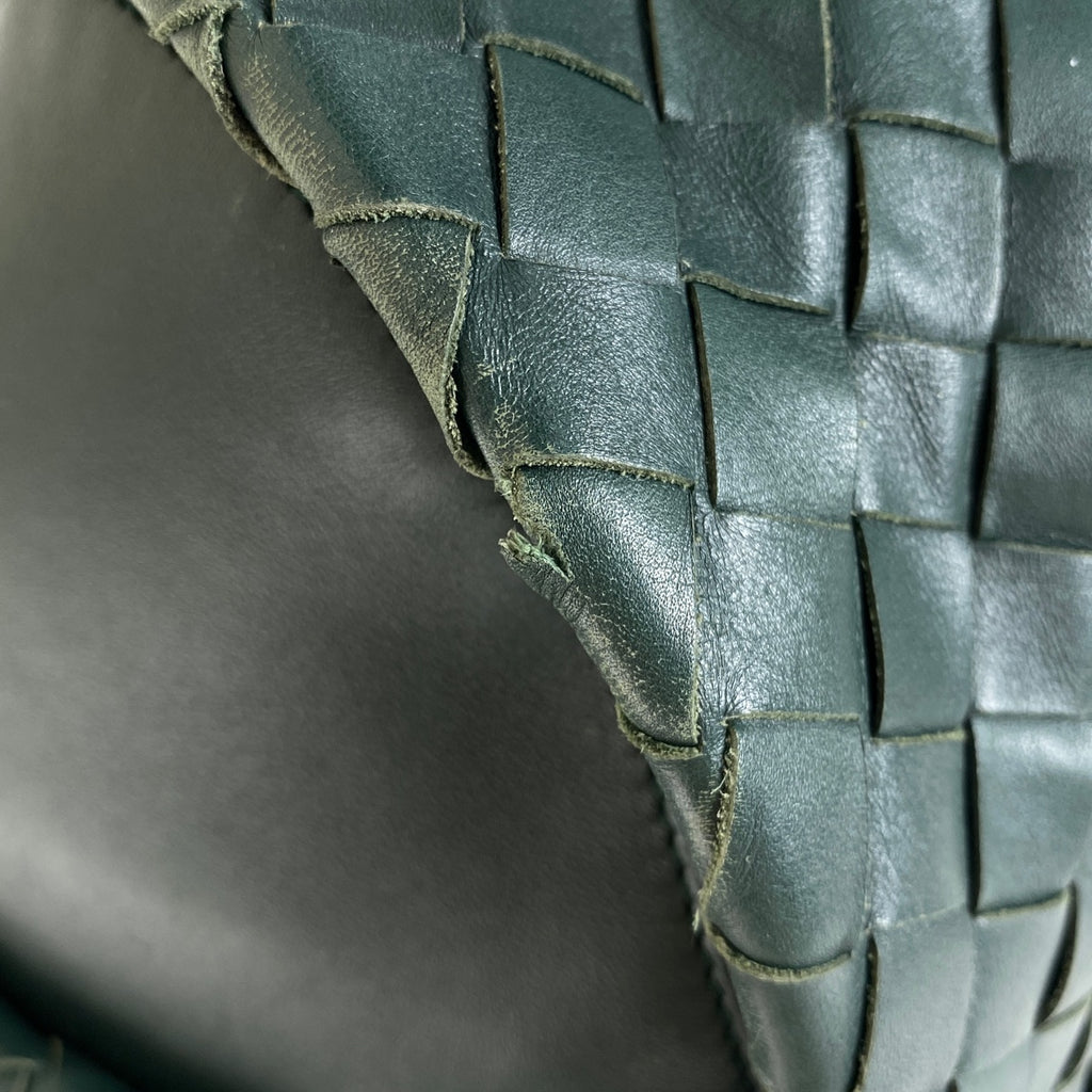 ボッテガヴェネタ イントレチャート リュックサック バックパック デイパック ナッパ リュック レザー グリーン B08560921K レディース 【中古】brbag