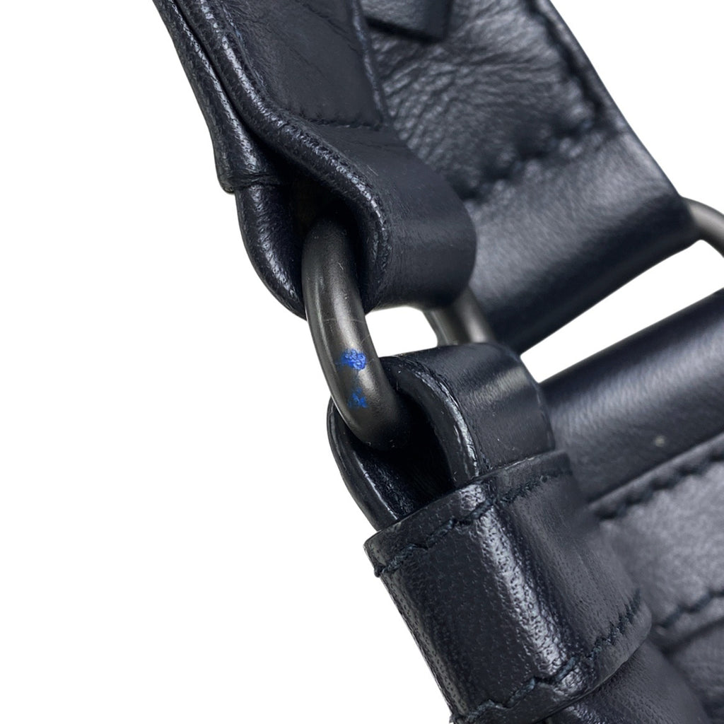 ボッテガヴェネタ イントレチャート ハンドバッグ ショルダーバッグ ナッパ ハンドバッグ レザー ネイビー B02377265E レディース 【中古】brbag