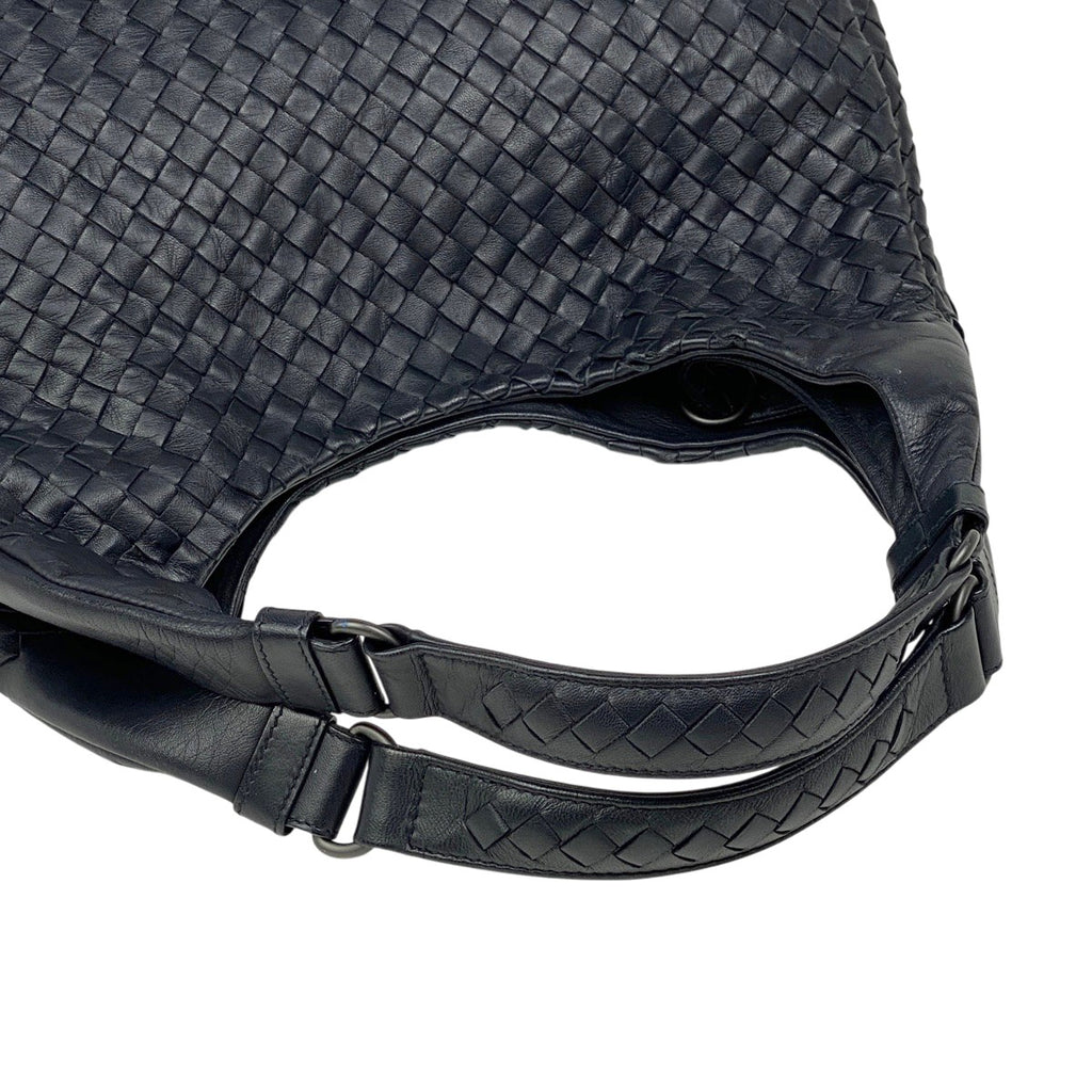 ボッテガヴェネタ イントレチャート ハンドバッグ ショルダーバッグ ナッパ ハンドバッグ レザー ネイビー B02377265E レディース 【中古】brbag