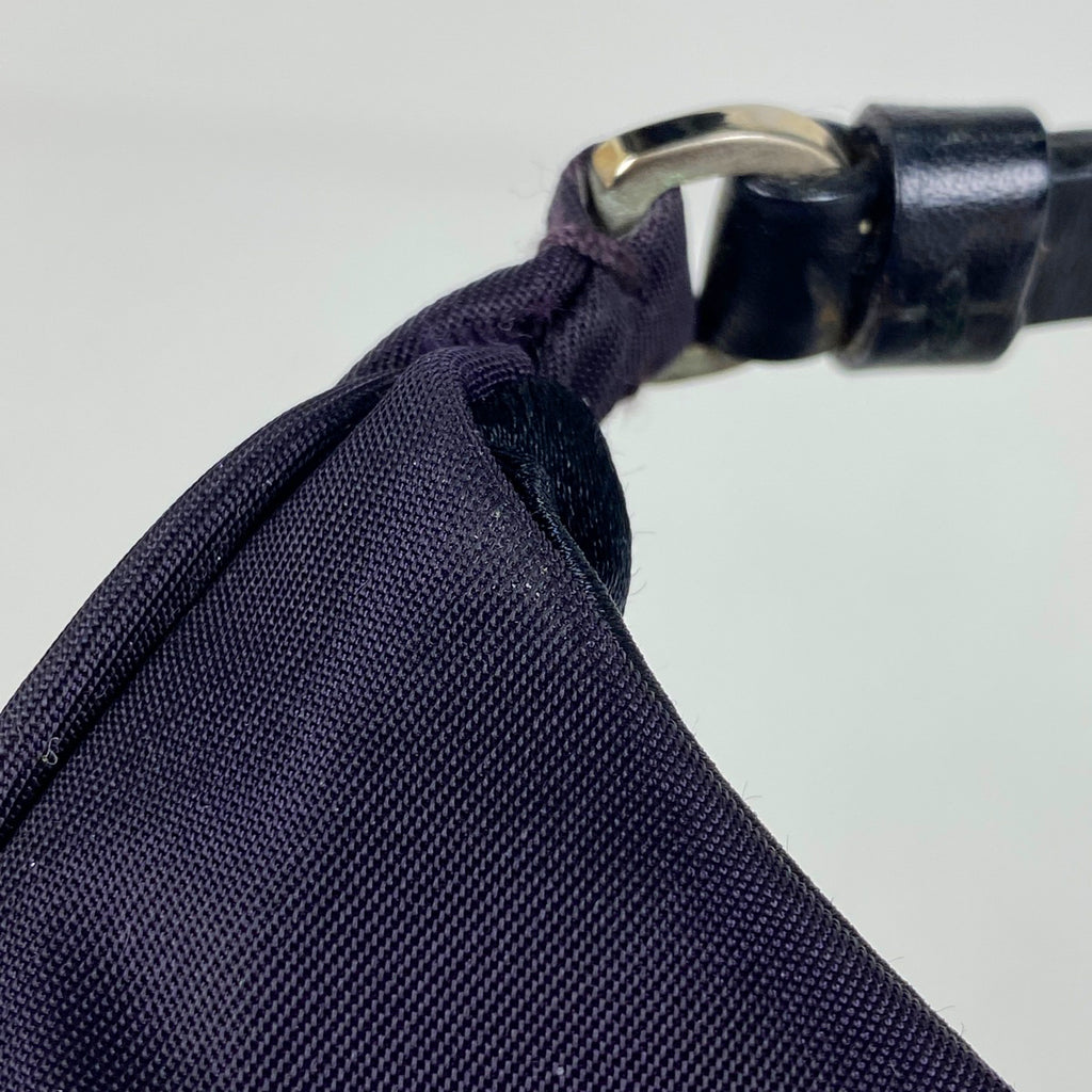 プラダ ロゴ プレート ショルダーバッグ ミニポーチ ワンショルダー ハンドバッグ ナイロン パープル レディース 【中古】brbag