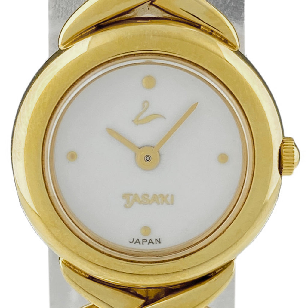 タサキ パール ウォッチ 腕時計 GP パール クォーツ ホワイト レディース 【中古】wtcbb