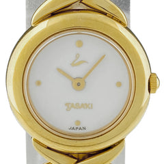 タサキ パール ウォッチ 腕時計 GP パール クォーツ ホワイト レディース 【中古】wtcbb