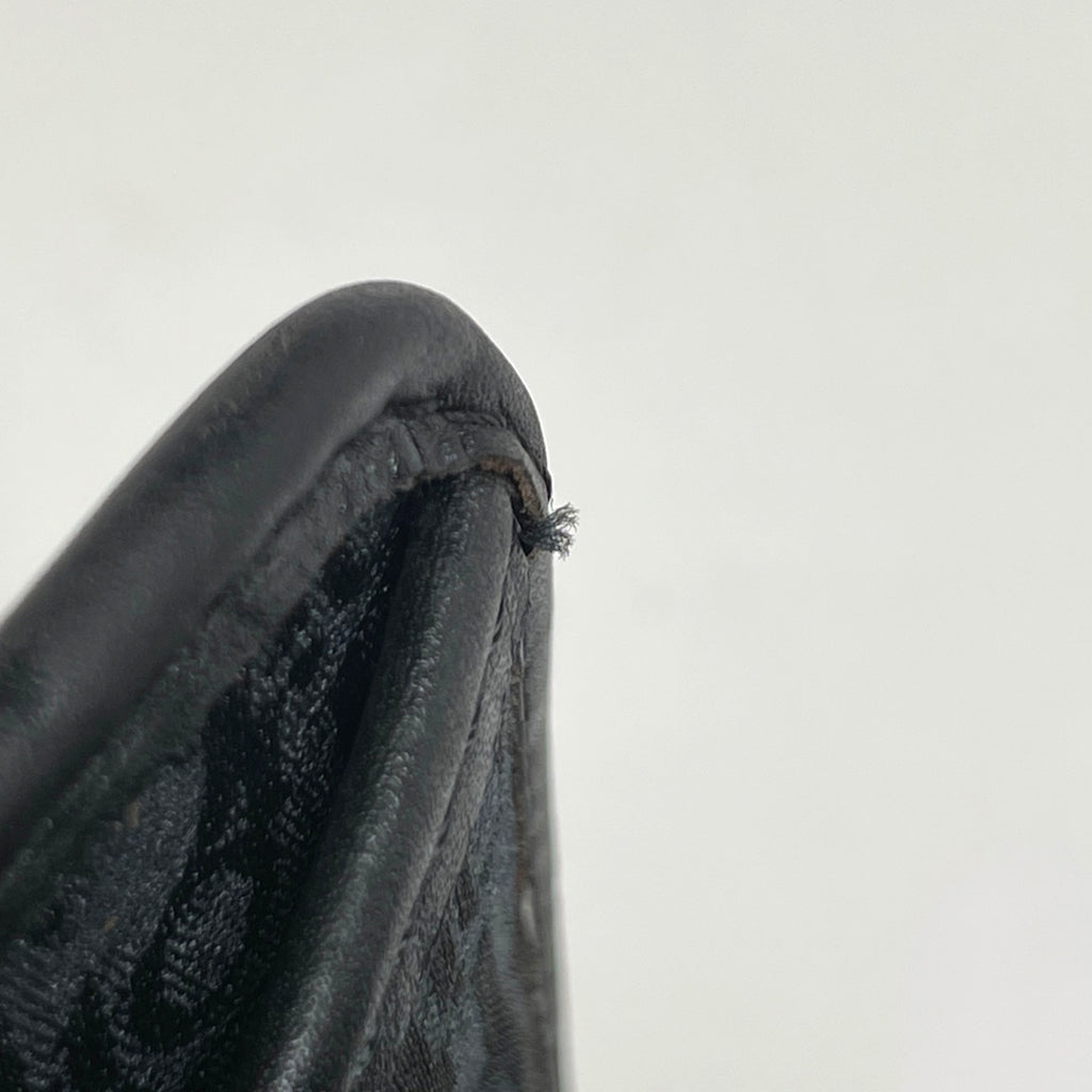 クリスチャンディオール ハニカム柄 クラッチバッグ セカンドバッグ クラッチバッグ キャンバス ブラック レディース 【中古】brbag