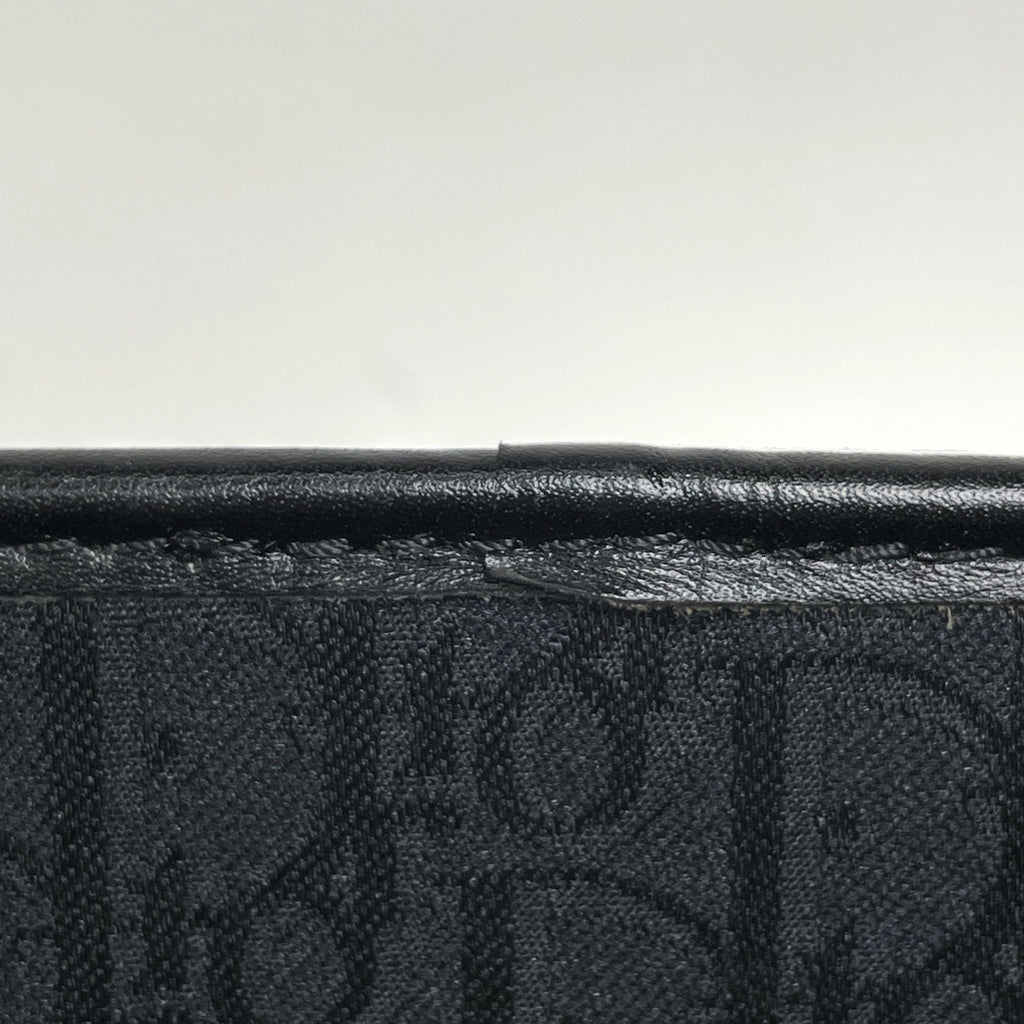 クリスチャンディオール ハニカム柄 クラッチバッグ セカンドバッグ クラッチバッグ キャンバス ブラック レディース 【中古】brbag