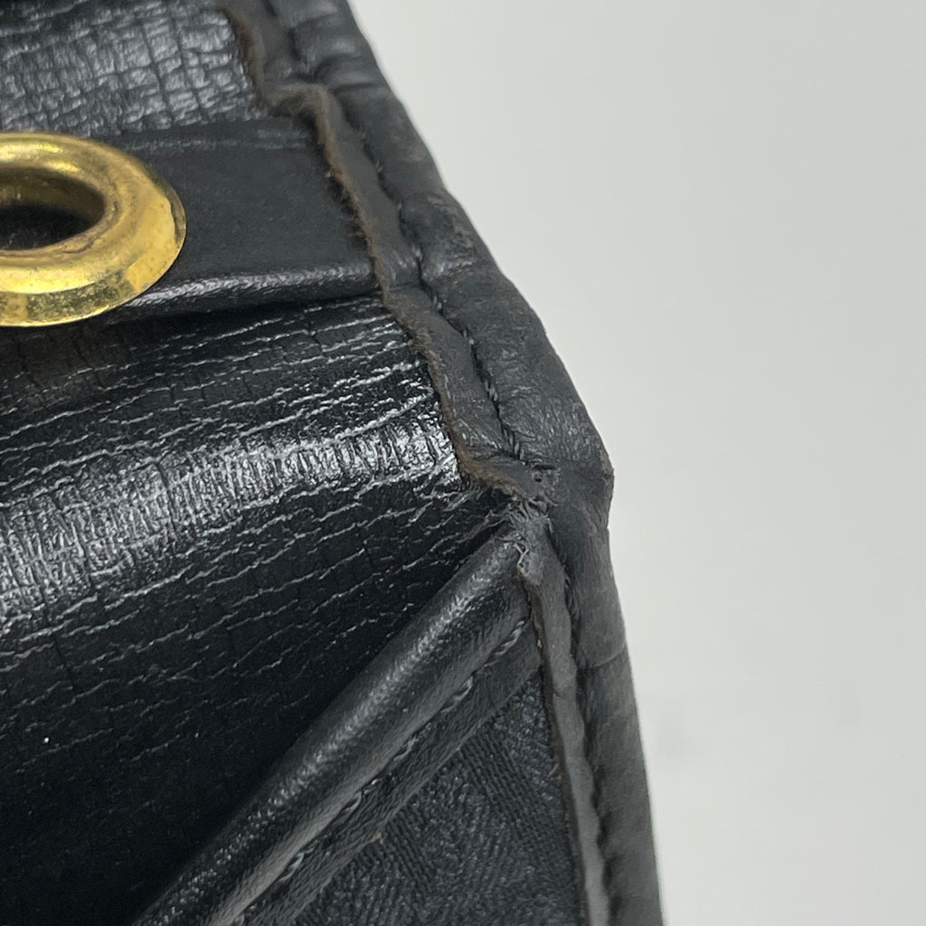 クリスチャンディオール ハニカム柄 クラッチバッグ セカンドバッグ クラッチバッグ キャンバス ブラック レディース 【中古】brbag