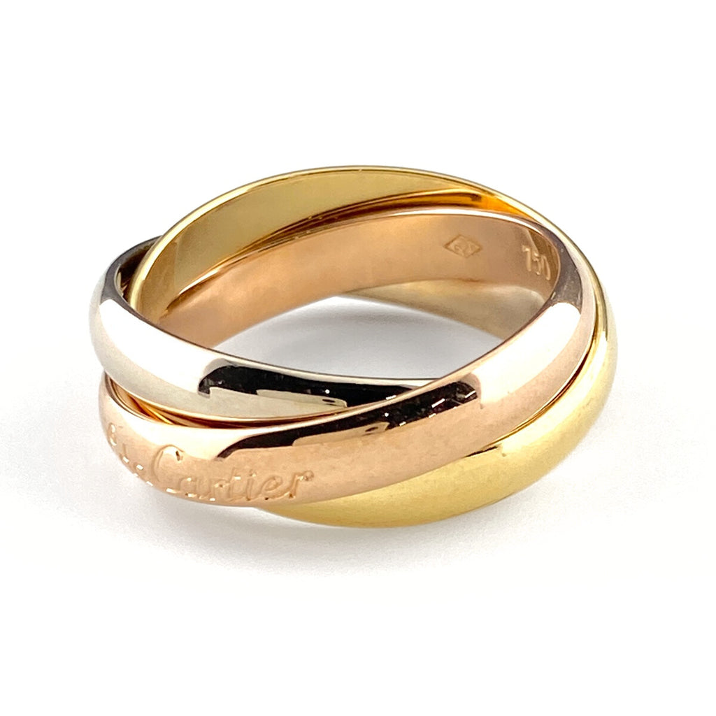 カルティエ トリニティ リング YG イエローゴールド 指輪 スリーカラー リング 12.5号 750 レディース 【中古】brjwl