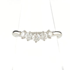 ロイヤル・アッシャー メレダイヤ デザインリング プラチナ 指輪 リング 11号 Pt900 ダイヤモンド レディース 【中古】brjwl