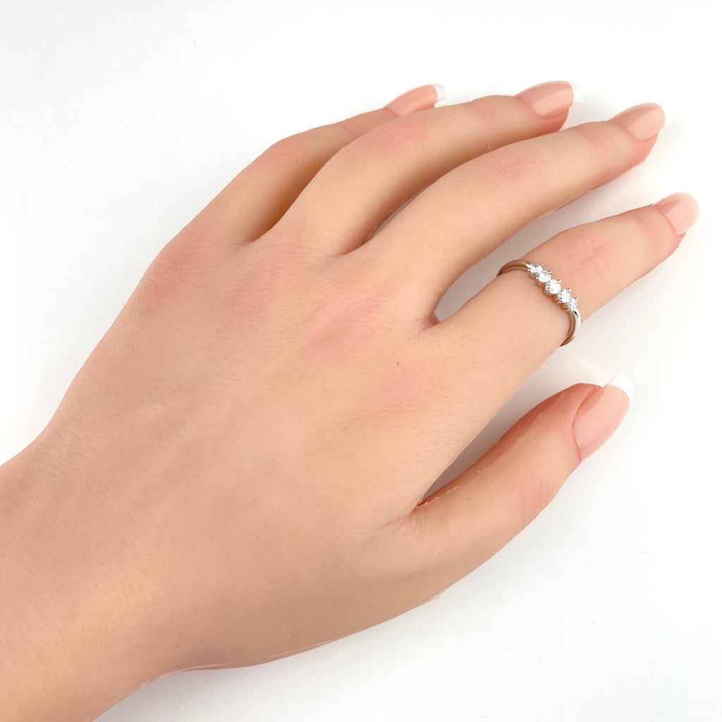 ロイヤル・アッシャー メレダイヤ デザインリング プラチナ 指輪 リング 11号 Pt900 ダイヤモンド レディース 【中古】brjwl