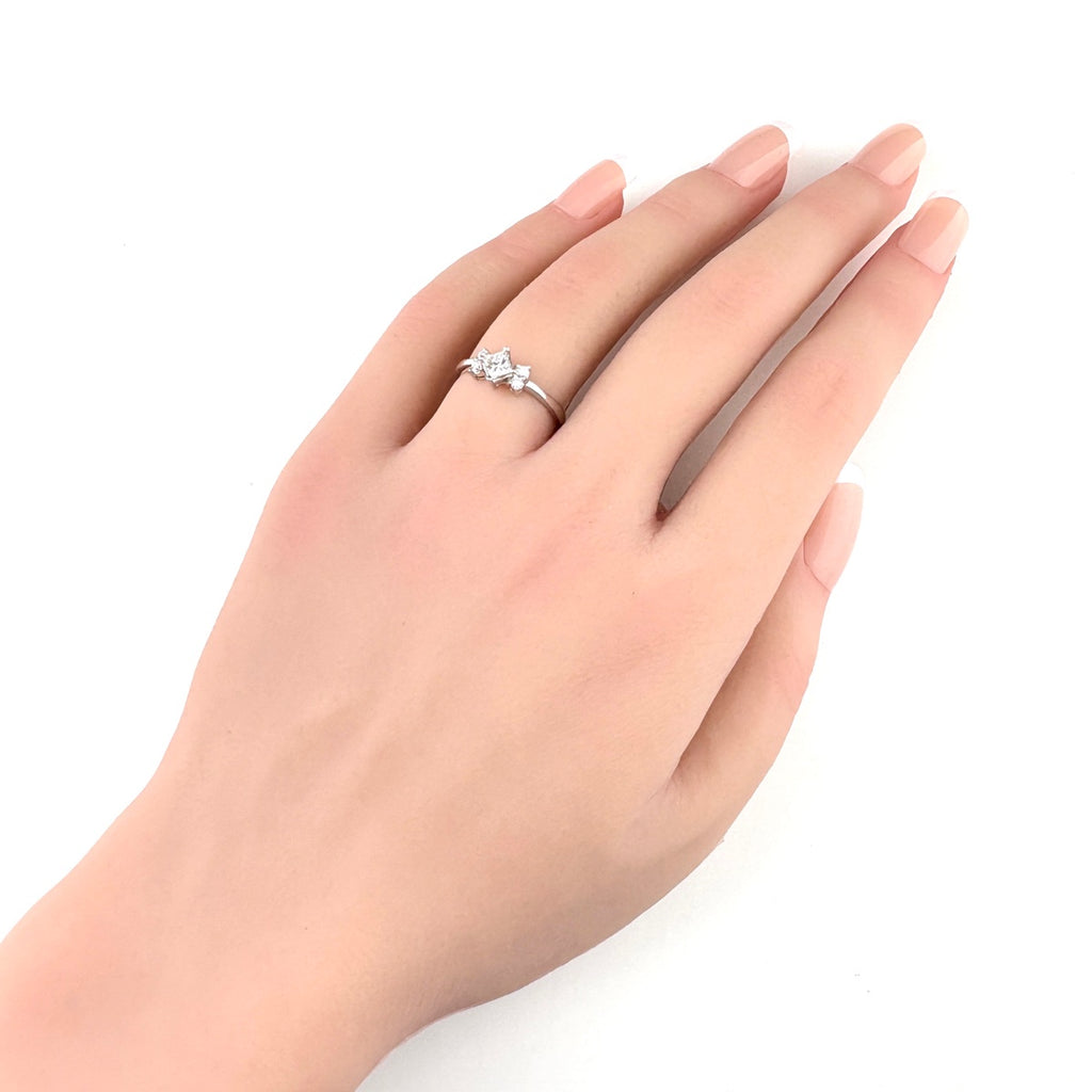 k18 メレダイヤ11号リング メレダイヤ デザインリング 指輪 リング 11号 K18 ダイヤモンド