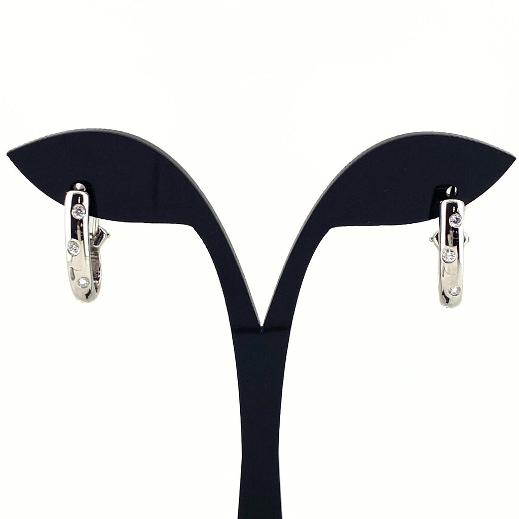 ティファニー ドッツピアス プラチナ メレダイヤ ピアス Pt950 ダイヤモンド レディース 【中古】brjwl