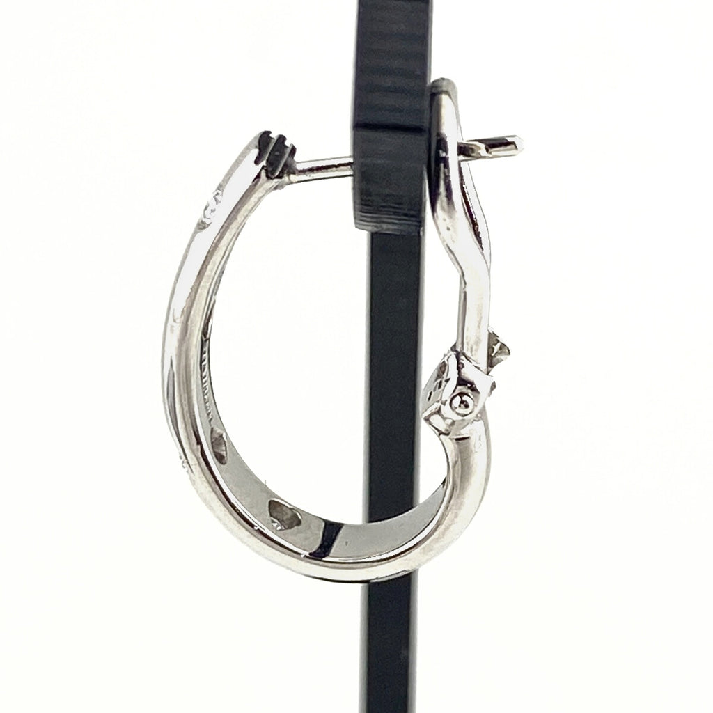 ティファニー ドッツピアス プラチナ メレダイヤ ピアス Pt950 ダイヤモンド レディース 【中古】brjwl