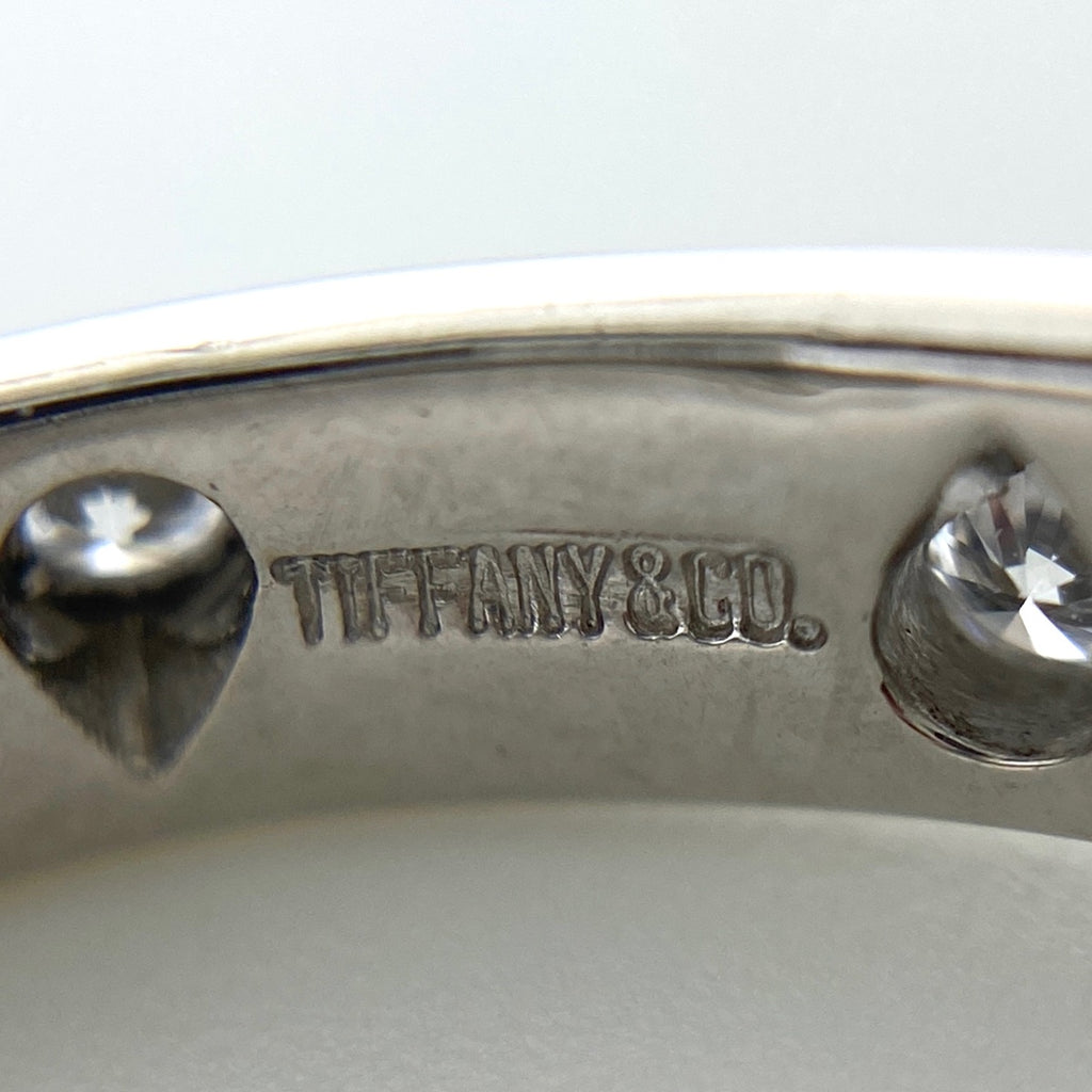 ティファニー ドッツピアス プラチナ メレダイヤ ピアス Pt950 ダイヤモンド レディース 【中古】brjwl