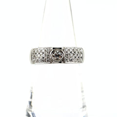 ダイヤモンド デザインリング プラチナ 指輪 メレダイヤ リング 13号 Pt900 ダイヤモンド レディース ノンブランドジュエリー 【中古】nbjwl