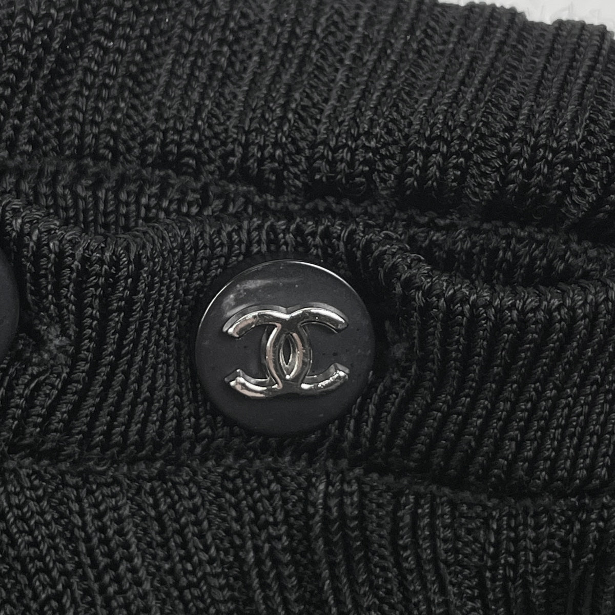 バイセル公式】シャネル ココマークボタン ノースリーブ ニット