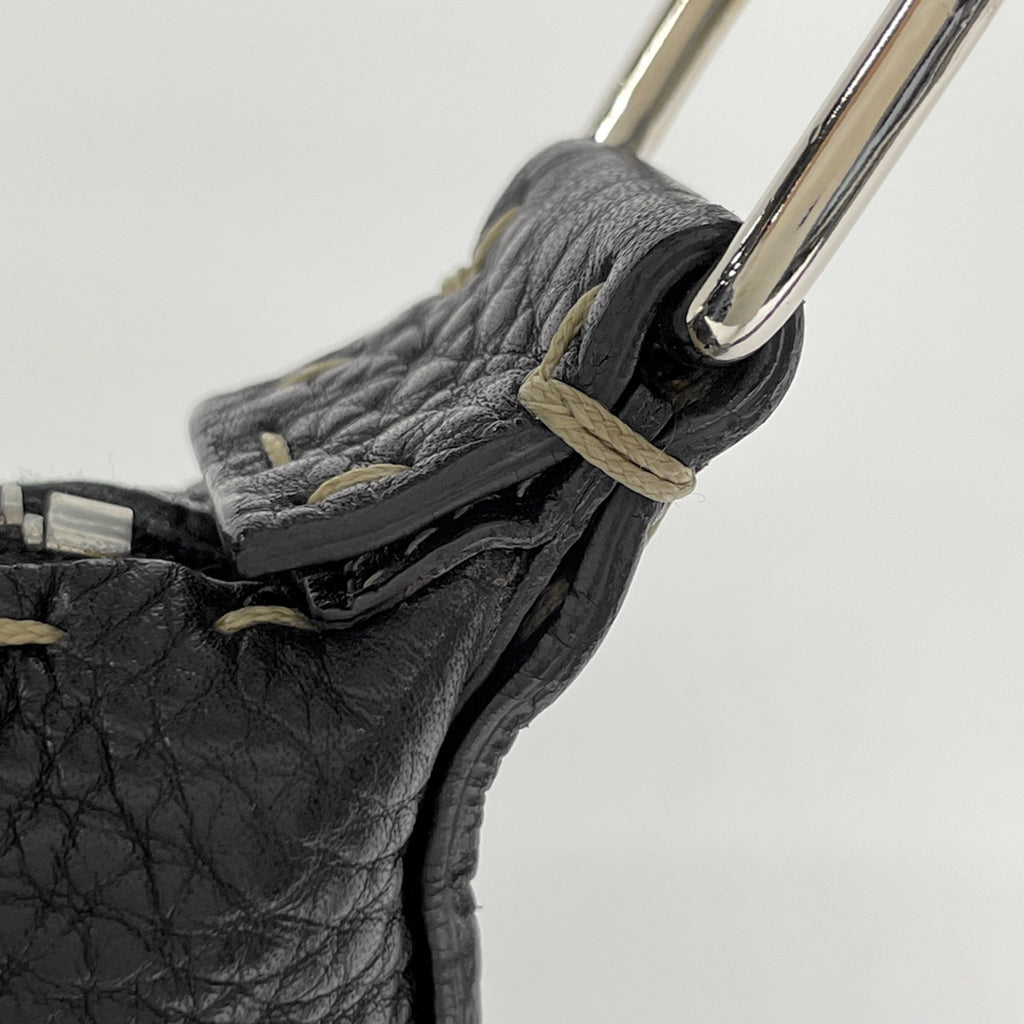 フェンディ セレリア ショルダーバッグ ロゴ 斜め掛け ショルダーバッグ レザー ブラック 8BT092 レディース 【中古】brbag