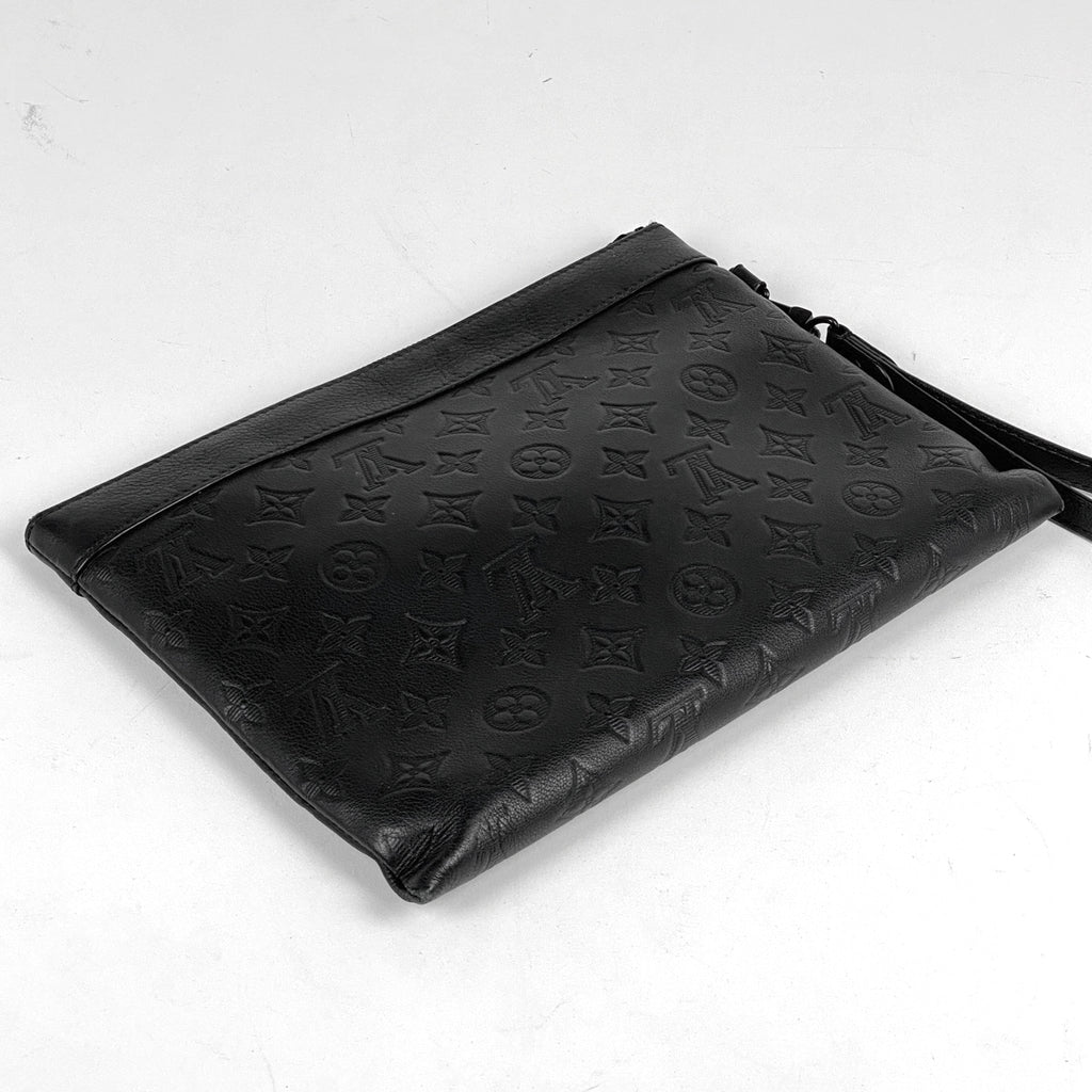 ルイ・ヴィトン ポシェット トゥ ゴー モノグラムシャドウ セカンドバッグ クラッチバッグ モノグラム ノワール(ブラック) M81570 メンズ 【中古】brbag