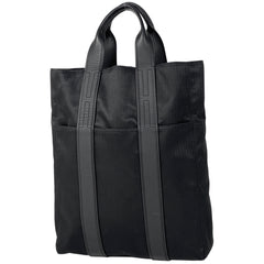 エルメス アカプルコ カバス MM ハンドバッグ Hロゴ トートバッグ トワルシェブロン ブラック レディース 【中古】brbag