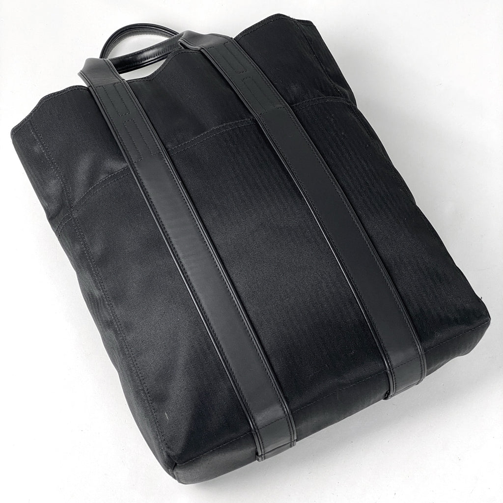 エルメス アカプルコ カバス MM ハンドバッグ Hロゴ トートバッグ トワルシェブロン ブラック レディース 【中古】brbag