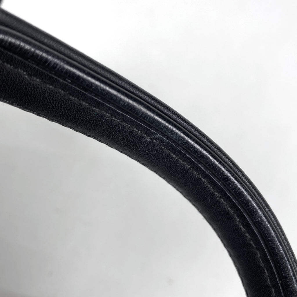 エルメス アカプルコ カバス MM ハンドバッグ Hロゴ トートバッグ トワルシェブロン ブラック レディース 【中古】brbag