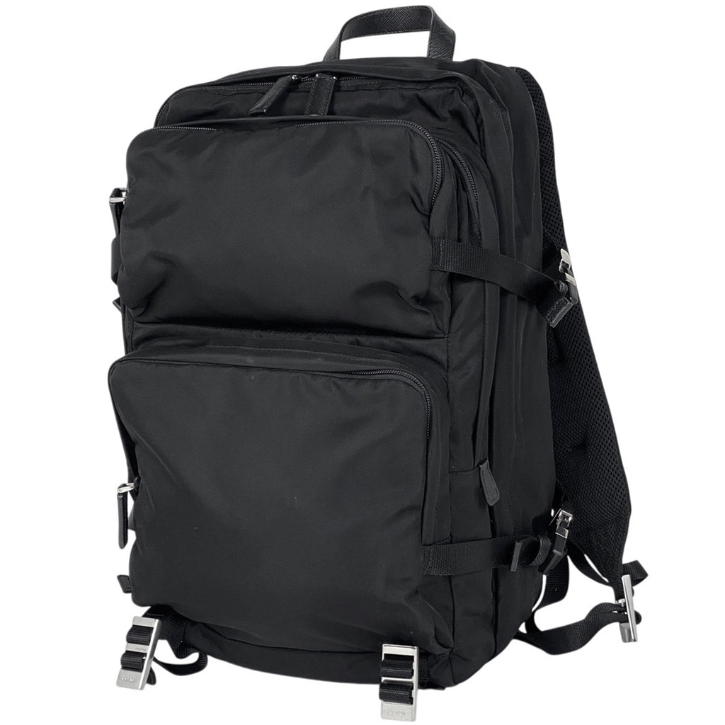 プラダ ロゴ リュックサック モンタナ バックパック デイパック リュック ナイロン ネロ(ブラック) レディース 【中古】brbag