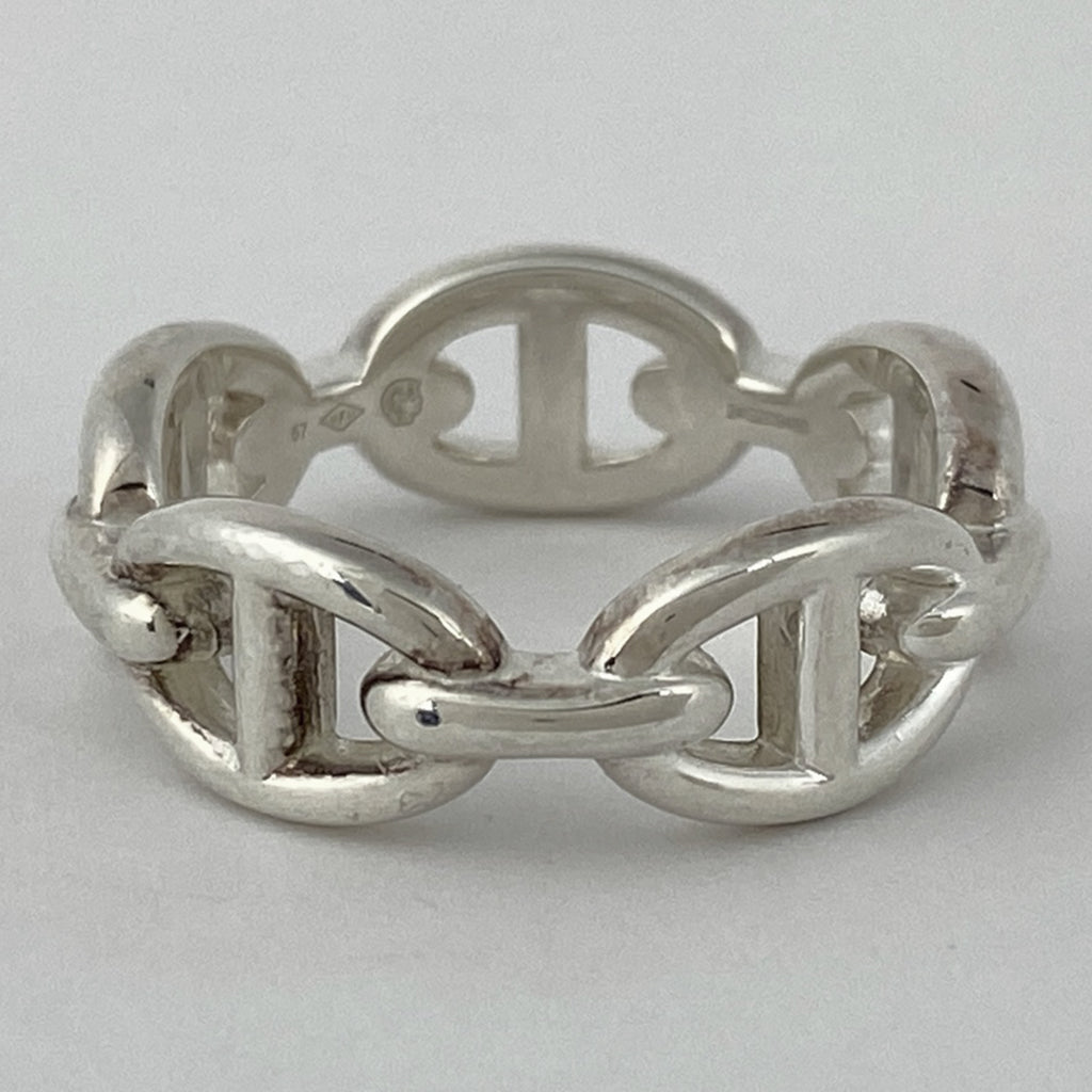 エルメス シェーヌダンクル アンシェネ PM 指輪 リング 16.5号 シルバー925 シルバー レディース 【中古】bracc