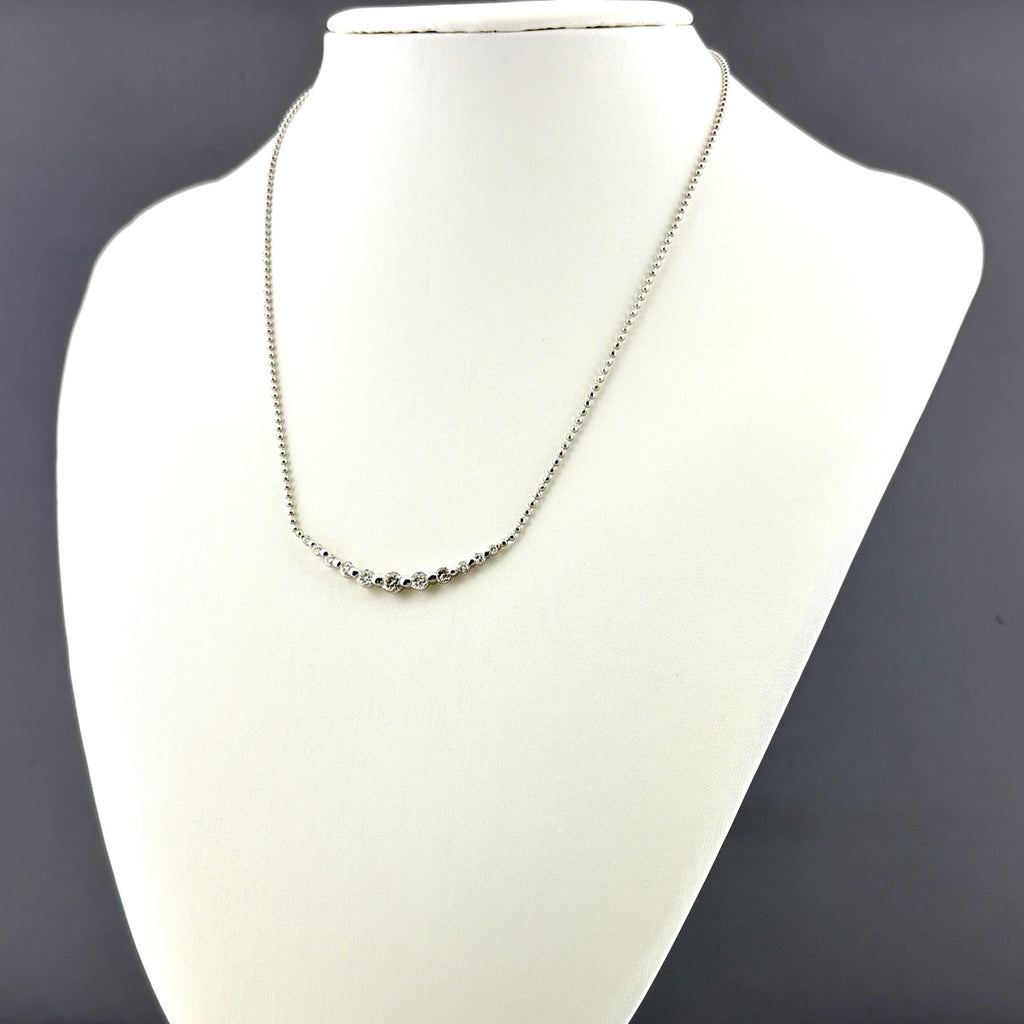 メレダイヤ デザインネックレス プラチナ ペンダント ネックレス Pt900 Pt850 ダイヤモンド レディース ノンブランドジュエリー 【中古】nbjwl