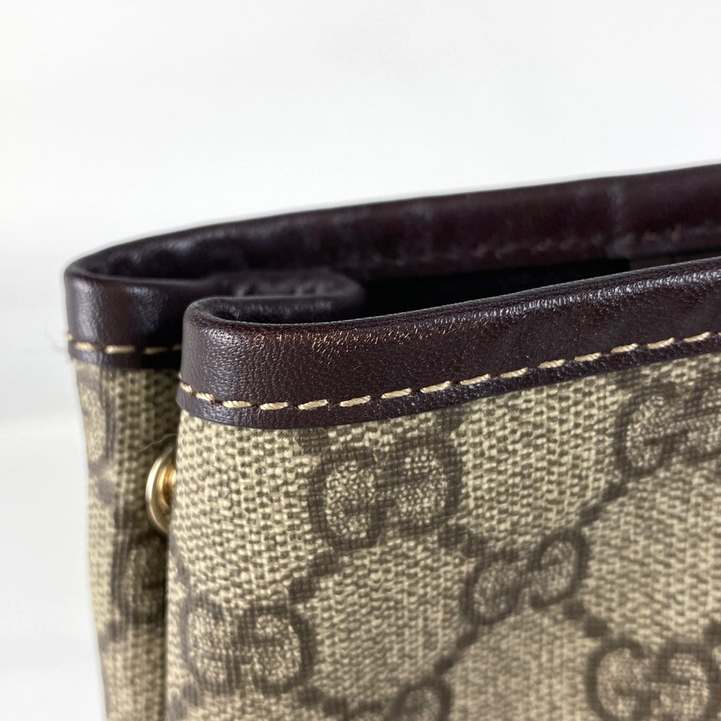 グッチ GG柄 トートバッグ ショルダーバッグ トートバッグ コーティングキャンバス ブラウン 223663 レディース 【中古】brbag