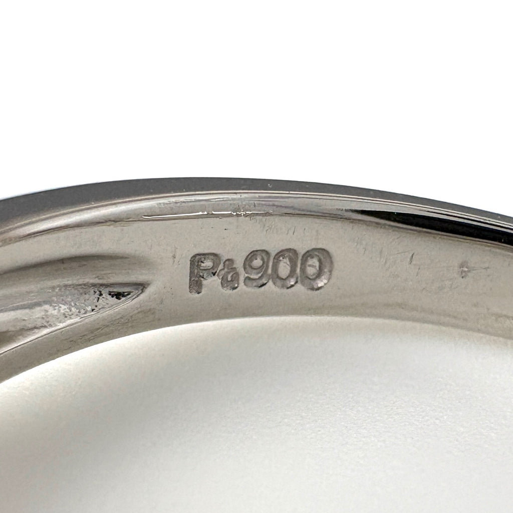 ルビー デザインリング プラチナ 指輪 メレダイヤ リング 11.5号 Pt900 ルビー ダイヤモンド レディース 【中古】nbjwl