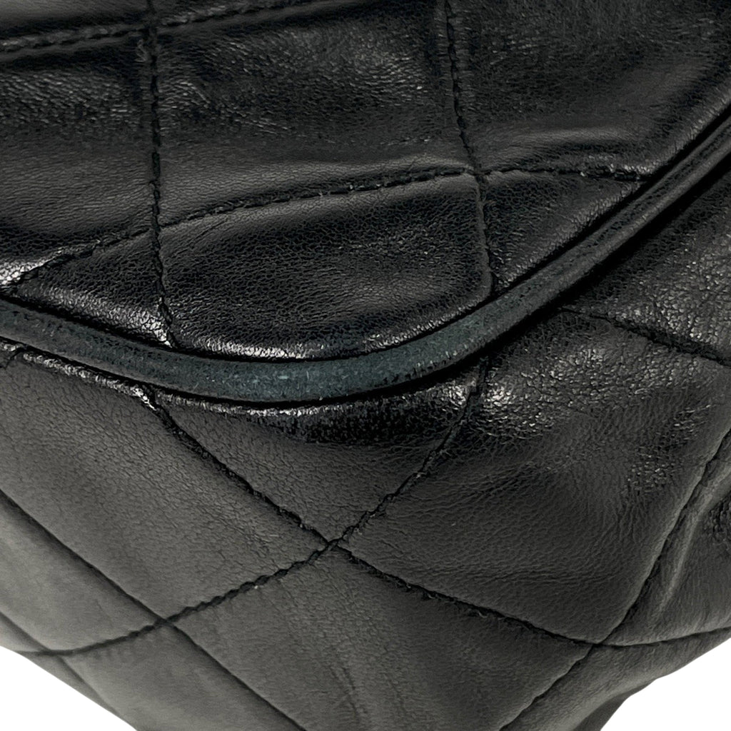 シャネル ココマーク ハンドバッグ マトラッセ ハンドバッグ レザー ブラック レディース 【中古】brbag