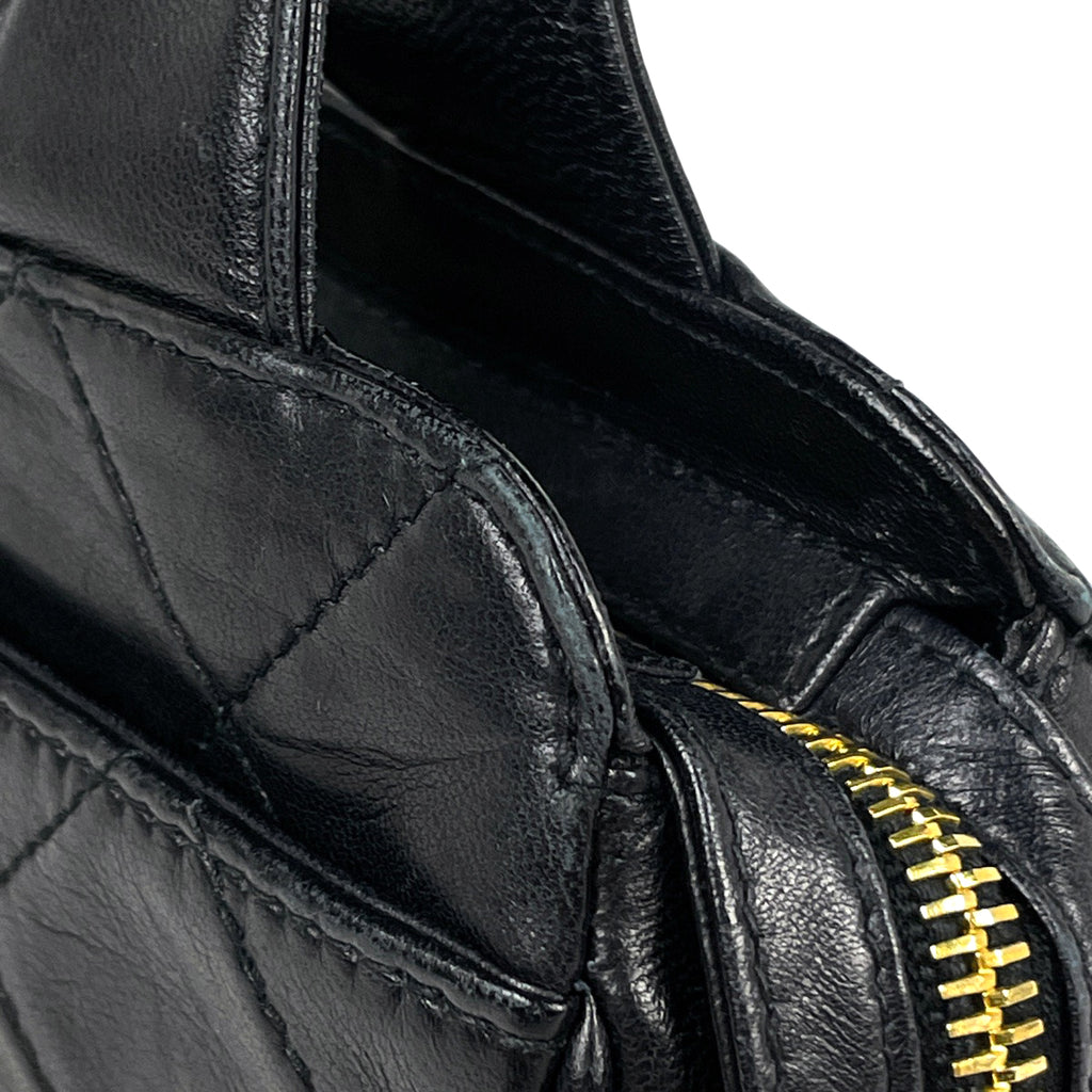 シャネル ココマーク ハンドバッグ マトラッセ ハンドバッグ レザー ブラック レディース 【中古】brbag