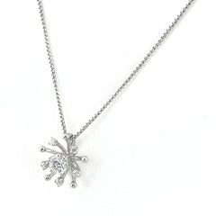 タサキ メレダイヤ デザインネックレス WG ホワイトゴールド ペンダント ネックレス K18 WG ダイヤモンド レディース 【中古】brjwl