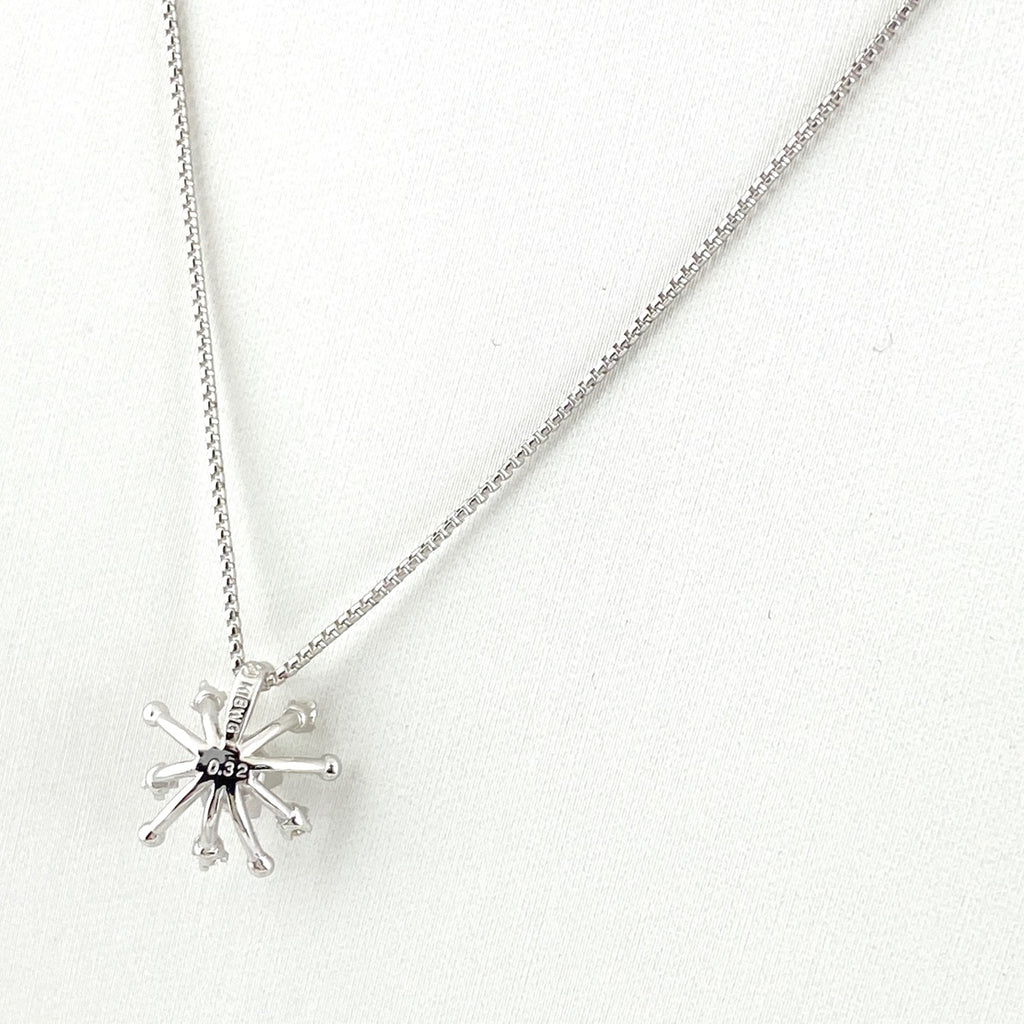 タサキ メレダイヤ デザインネックレス WG ホワイトゴールド ペンダント ネックレス K18 WG ダイヤモンド レディース 【中古】brjwl