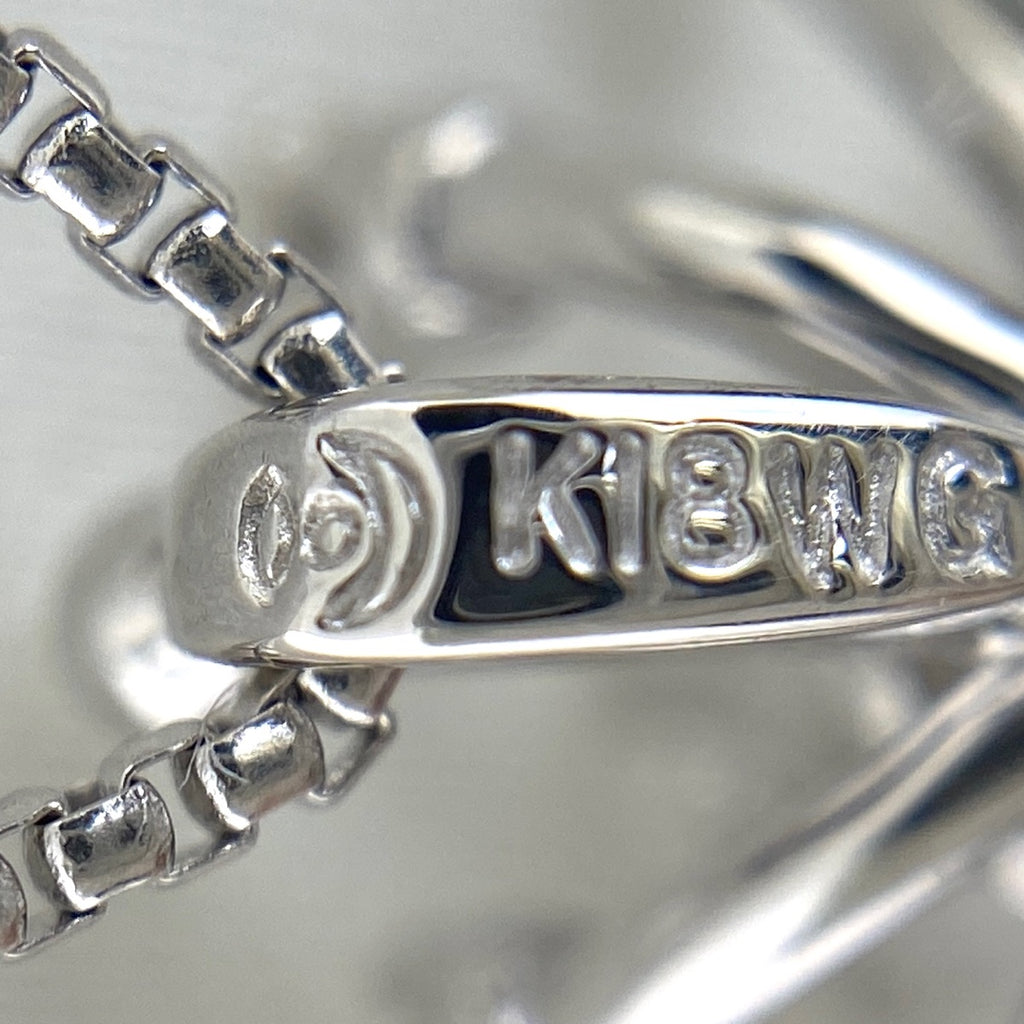タサキ メレダイヤ デザインネックレス WG ホワイトゴールド ペンダント ネックレス K18 WG ダイヤモンド レディース 【中古】brjwl