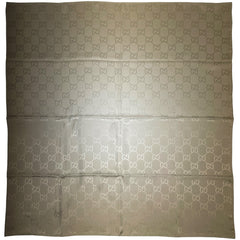 グッチ GG柄 スカーフ 総柄 スカーフ シルク ブラウン レディース 【中古】brbag